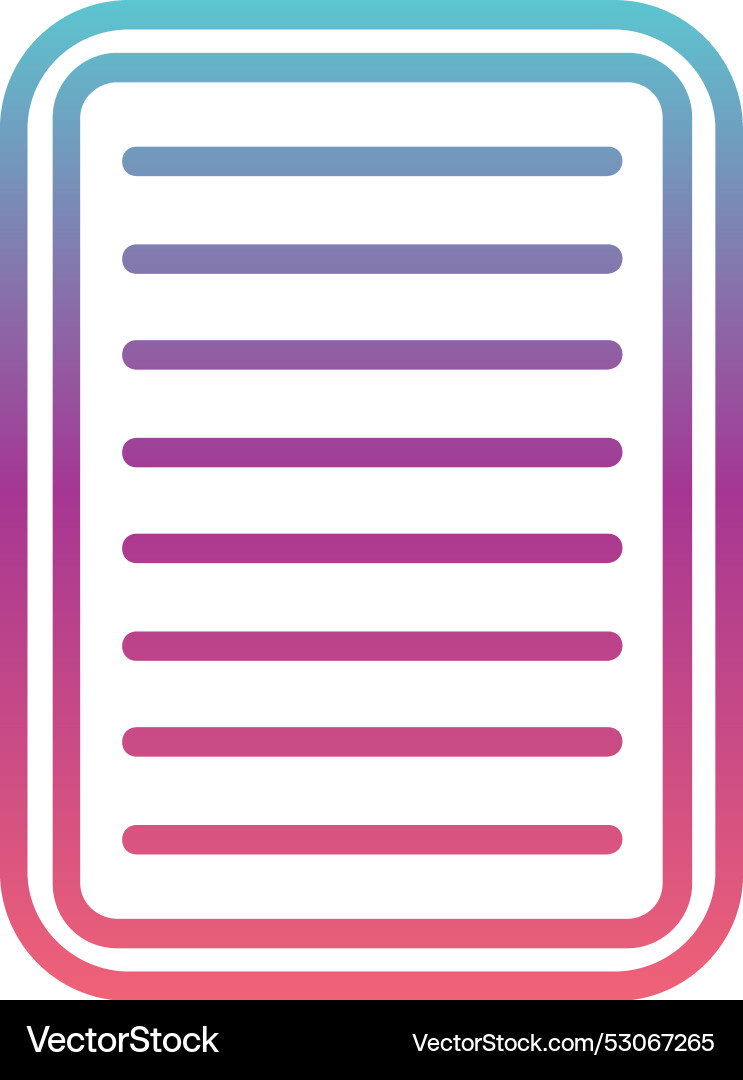 Note line gradient design Vector Image