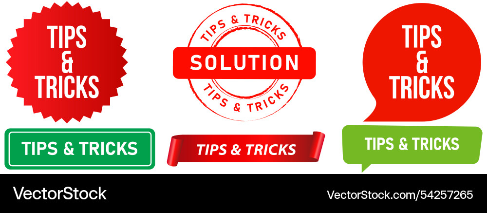 Tips and tricks solution information idea Vector Image