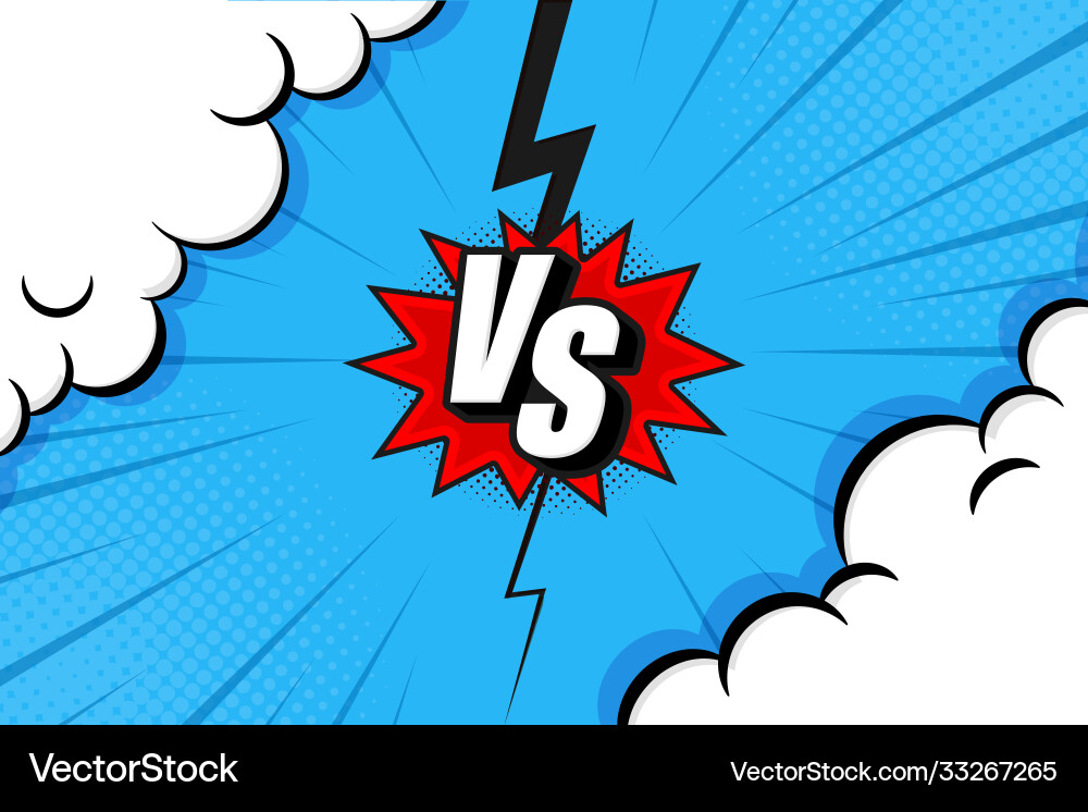 Versus vs Buchstaben kämpfen Hintergründe in flach Versus vs Buchstaben kämpfen Hintergründe in flach vektorbild