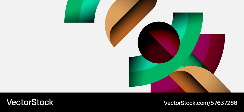 Abstract shapes overlap creating dynamic Abstract shapes overlap creating dynamic Vector Image