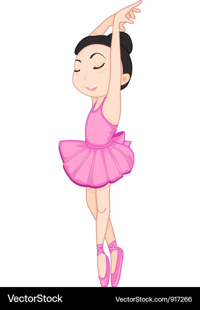 Ballerina im eleganten Pose Vektorbild