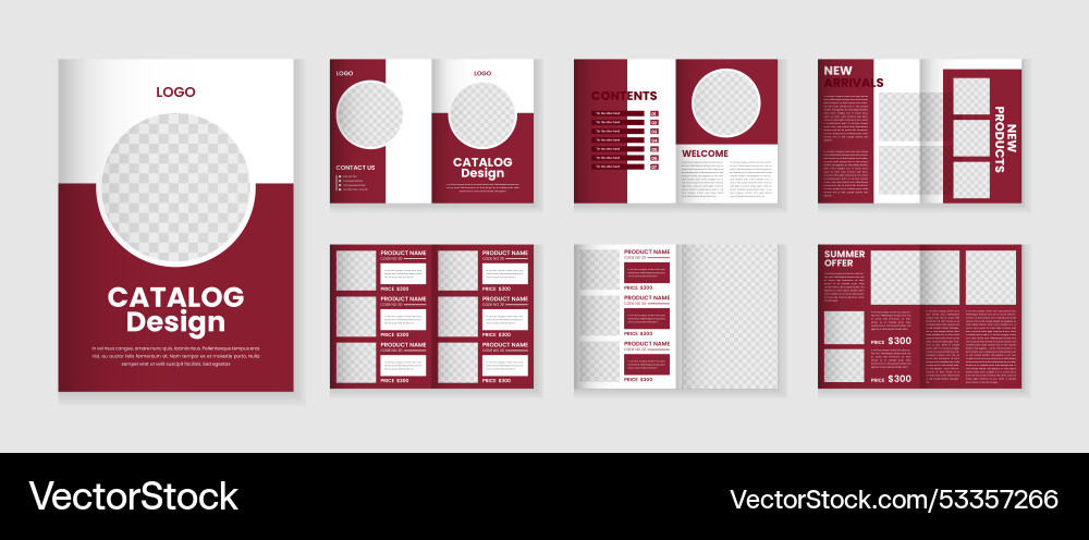 Katalog-Design oder 12 Seiten Produktkatalog Katalog-Design oder 12 Seiten Produktkatalog vektorbild