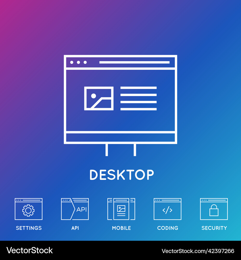 Minimal Coding & App Icons vector image
