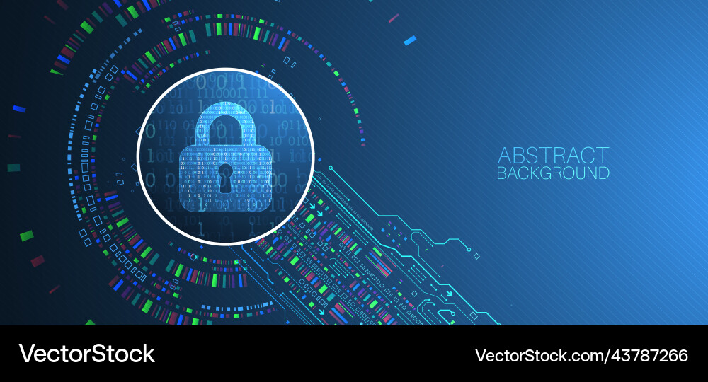 Protection background technology security encode Vector Image