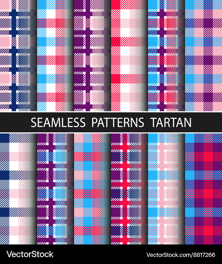 Tartan Check Pattern Vector Image