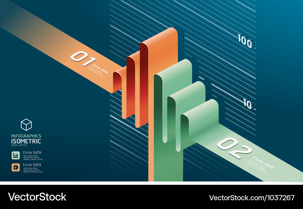 Data Chart Diagram Royalty Free Vector Image - VectorStock