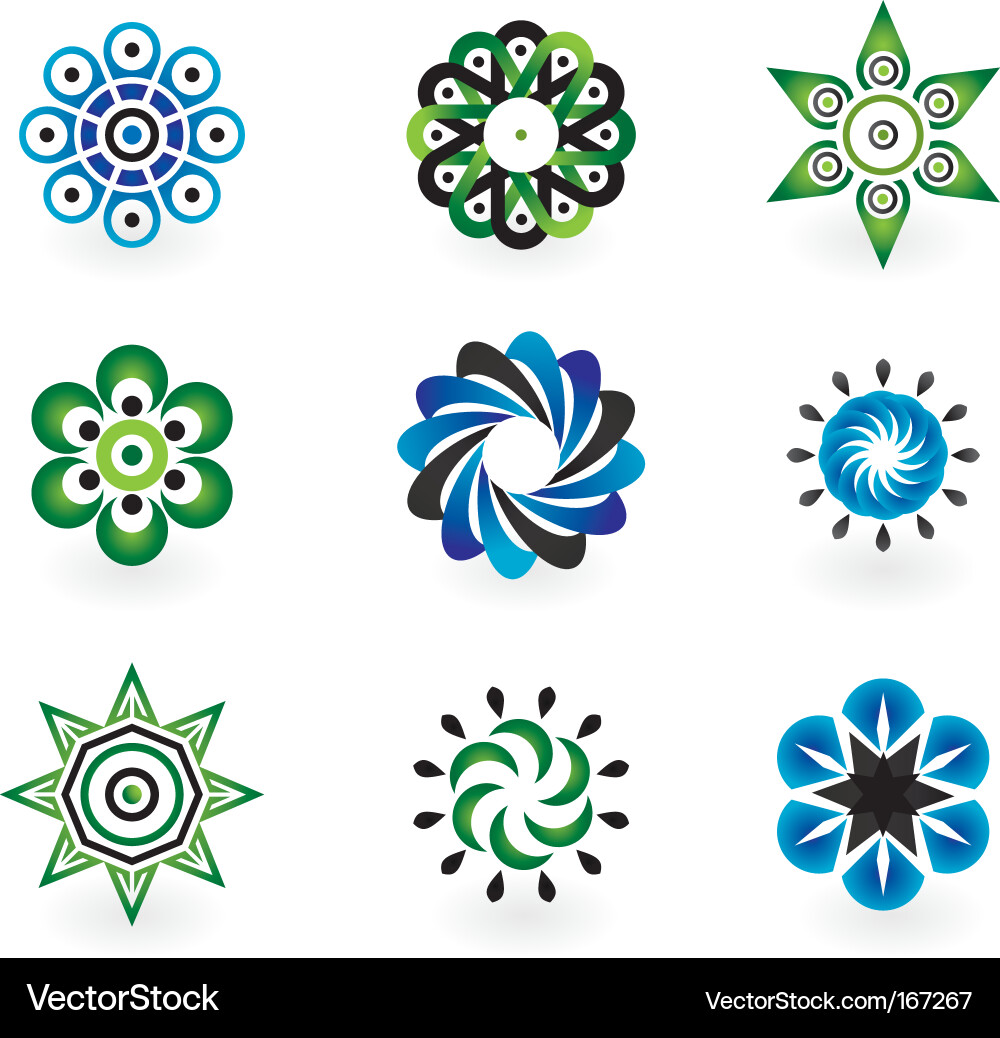 Decorative Shape Collection Vector Image