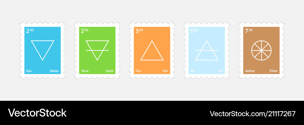 Set of main elements Set of main elements vector image