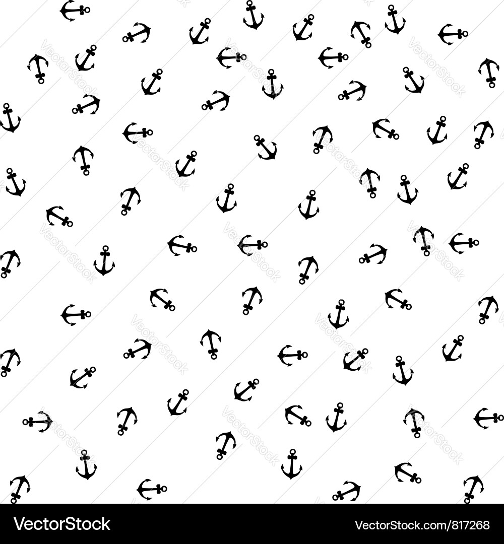 Anchor Pattern Seamless Vector Image