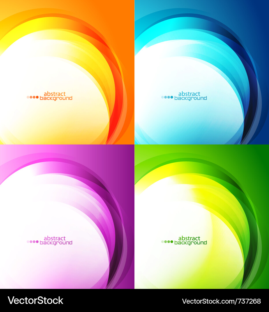 Dynamic Abstract Swirls vector image