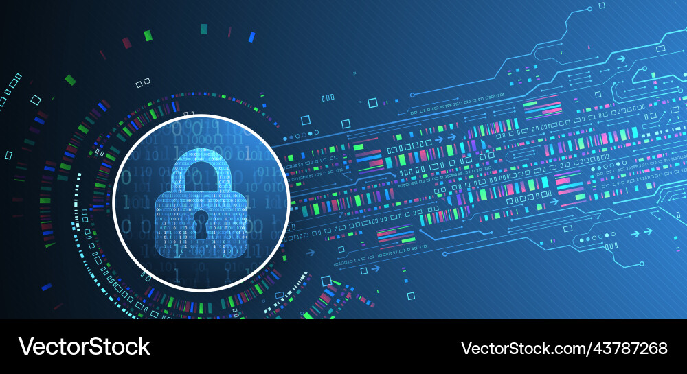 Protection background technology security encode Vector Image