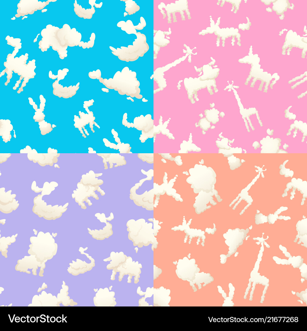 Weather patterns with clouds seamless Weather patterns with clouds seamless vector image