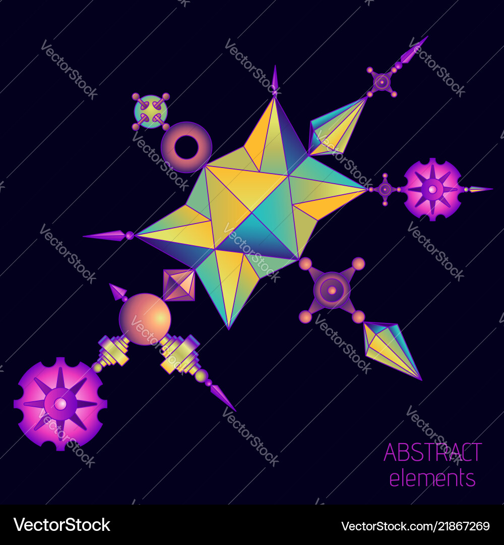 Elements set Elements set vector image