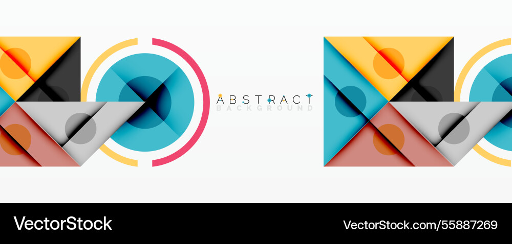 Geometric abstract design with layered triangles Geometric abstract design with layered triangles Vector Image