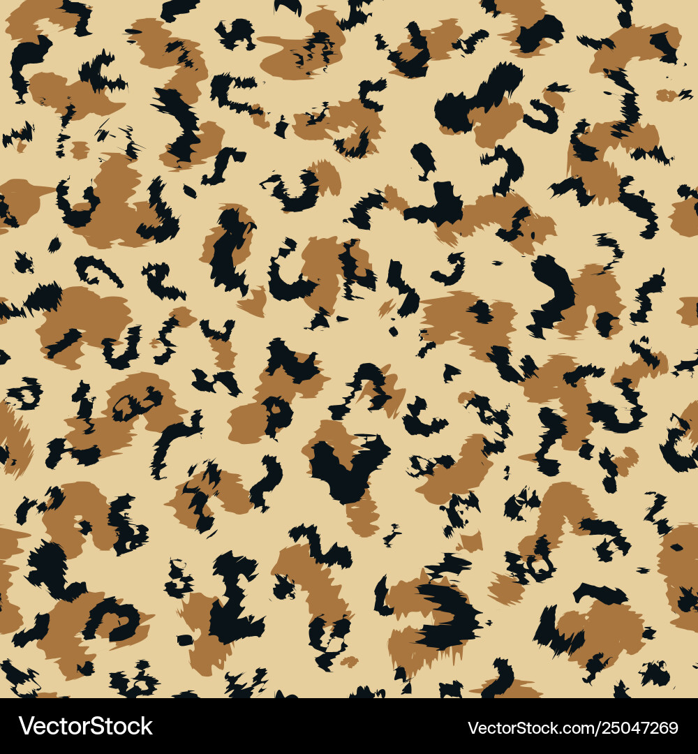Leopard Print Pattern vector image