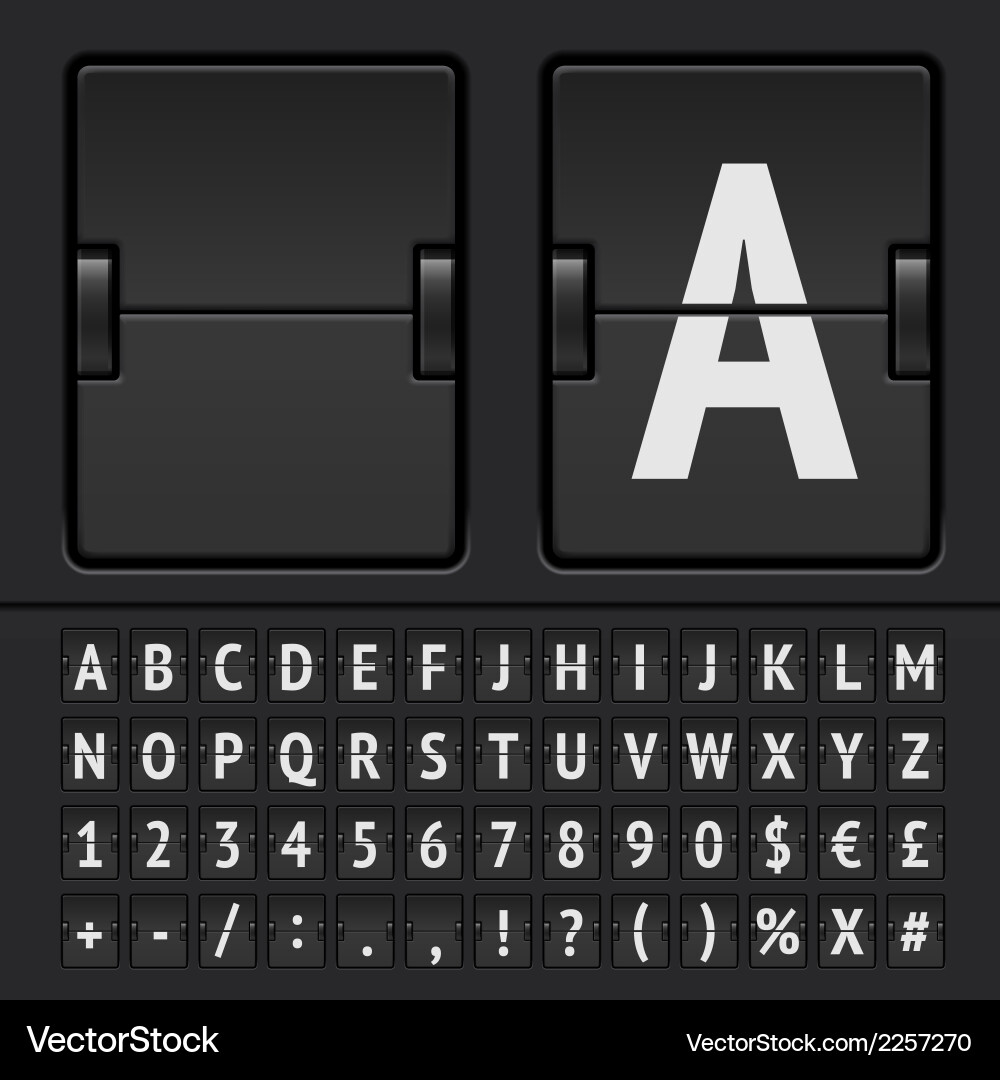 Analog Time Display - Scoreboard & Timer vector image