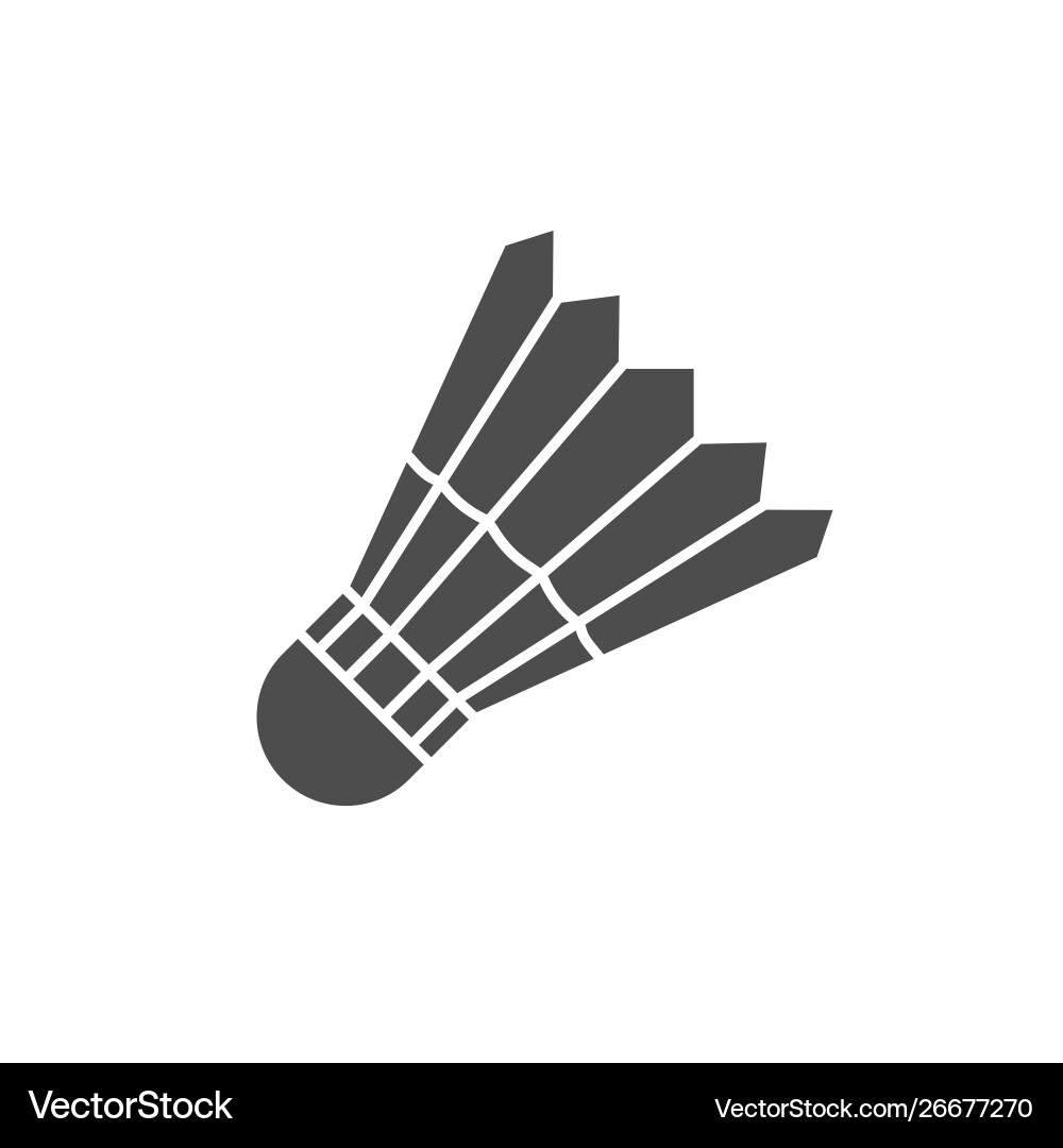 Badminton Shuttle Icon Vector Image
