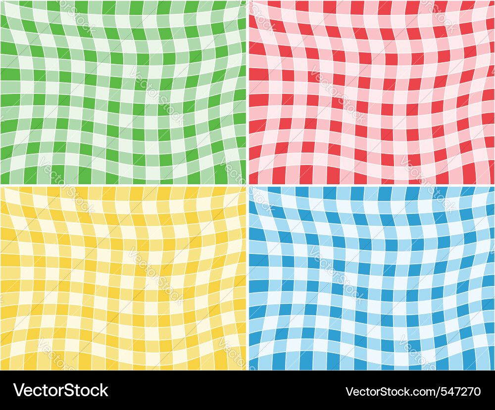 Checkerboard Tablecloth Patterns Vector Image