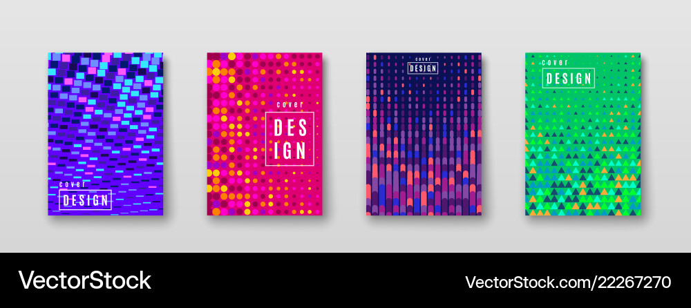 Colorful Abstract Halftone Background vector image