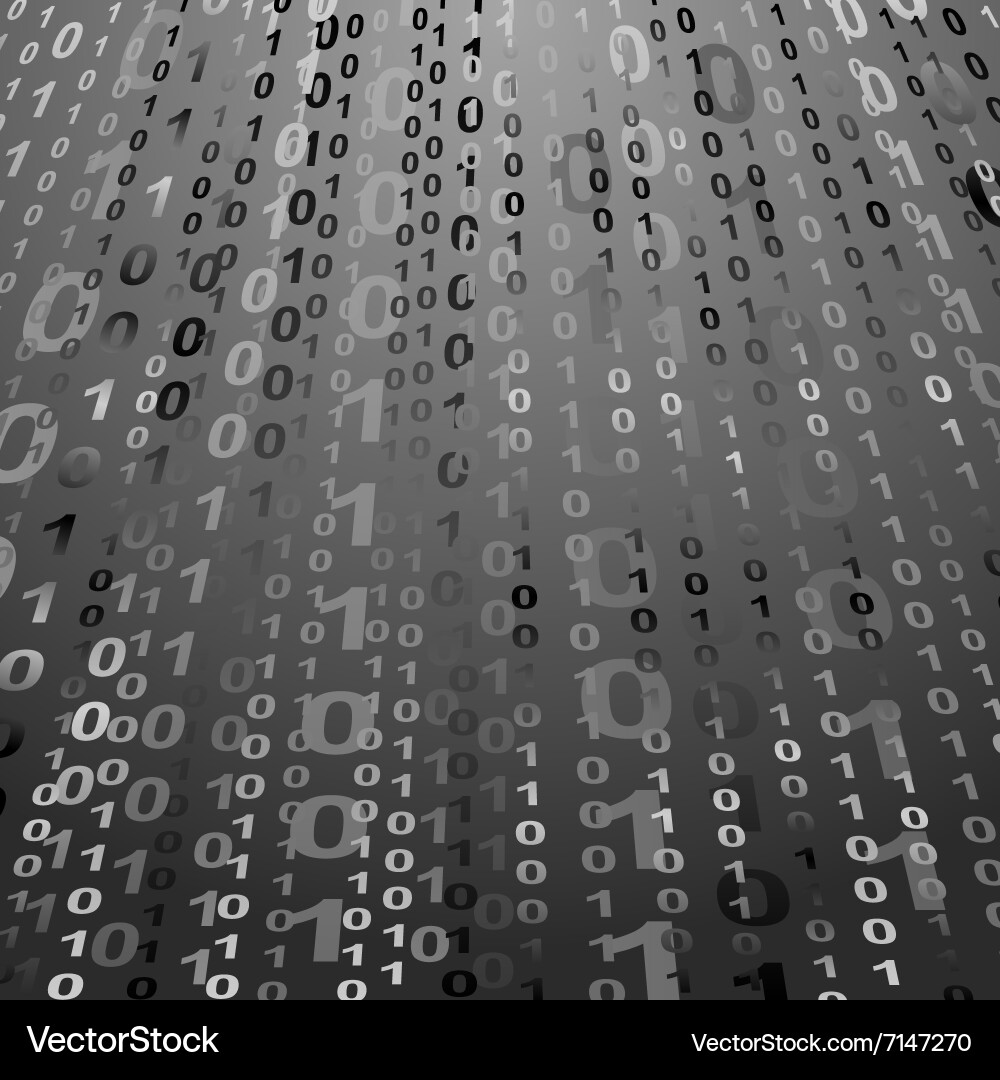 Digital Binary Code Background vector image