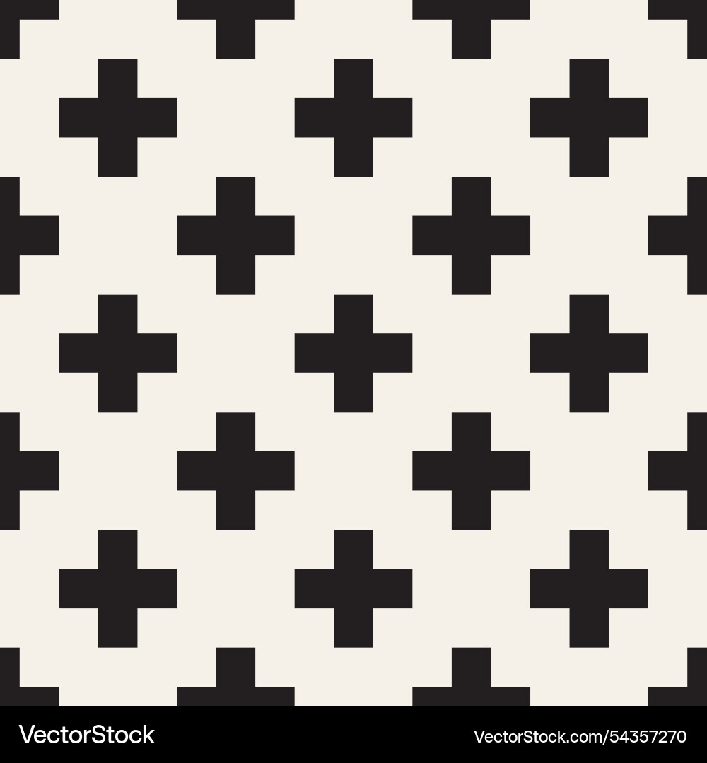 Seamless pattern repeating geometric elements vector image