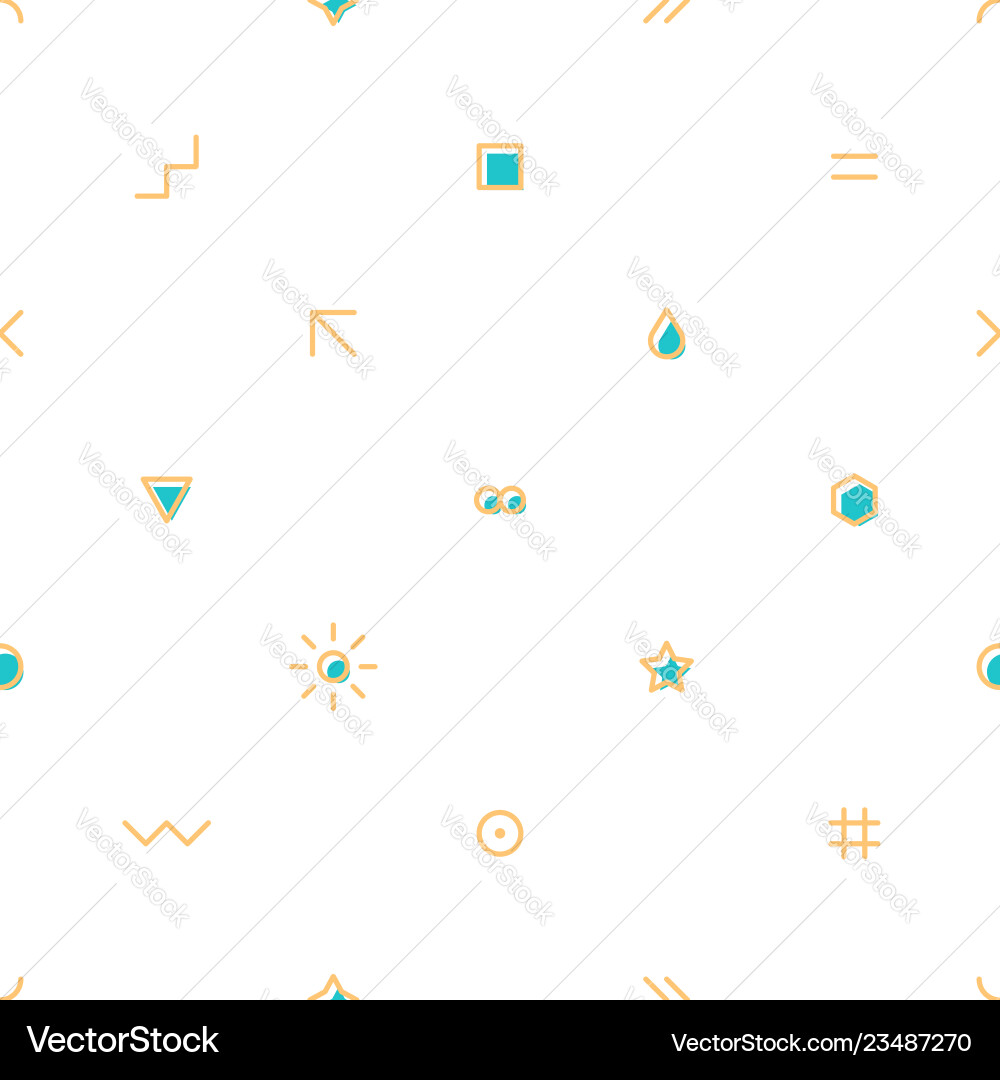 Seamless pattern with simple shapes created Seamless pattern with simple shapes created vector image