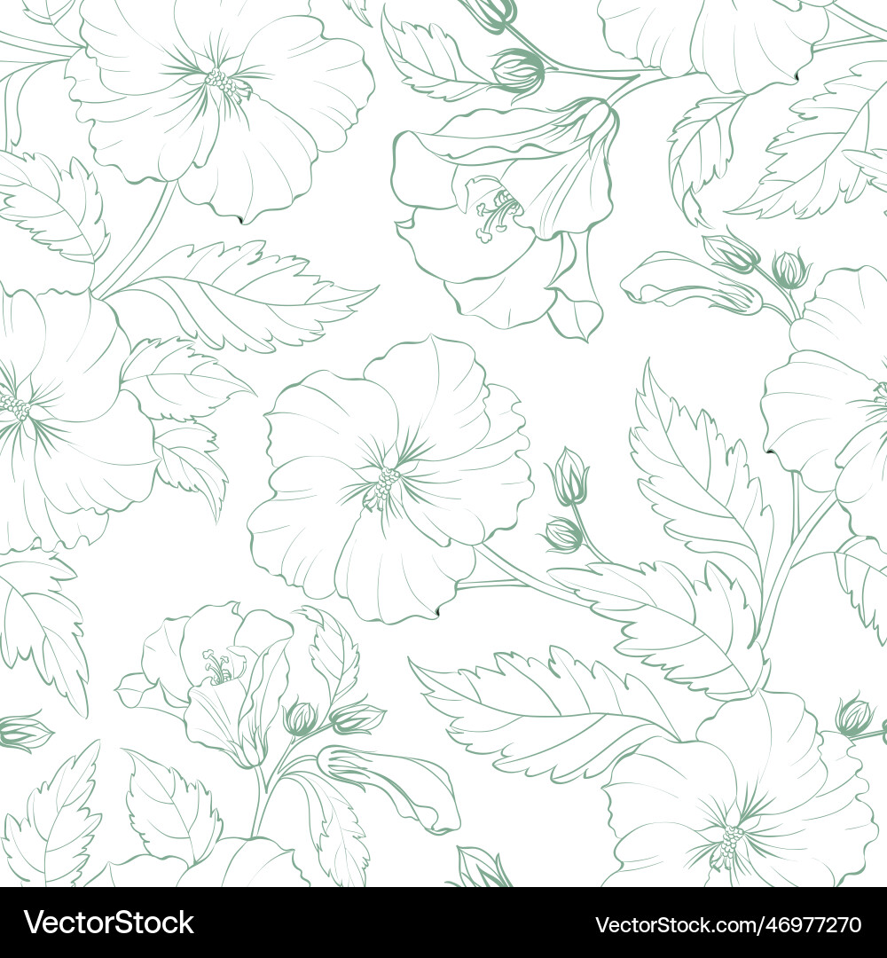 Tropical seamless pattern on white background Tropical seamless pattern on white background Vector Image
