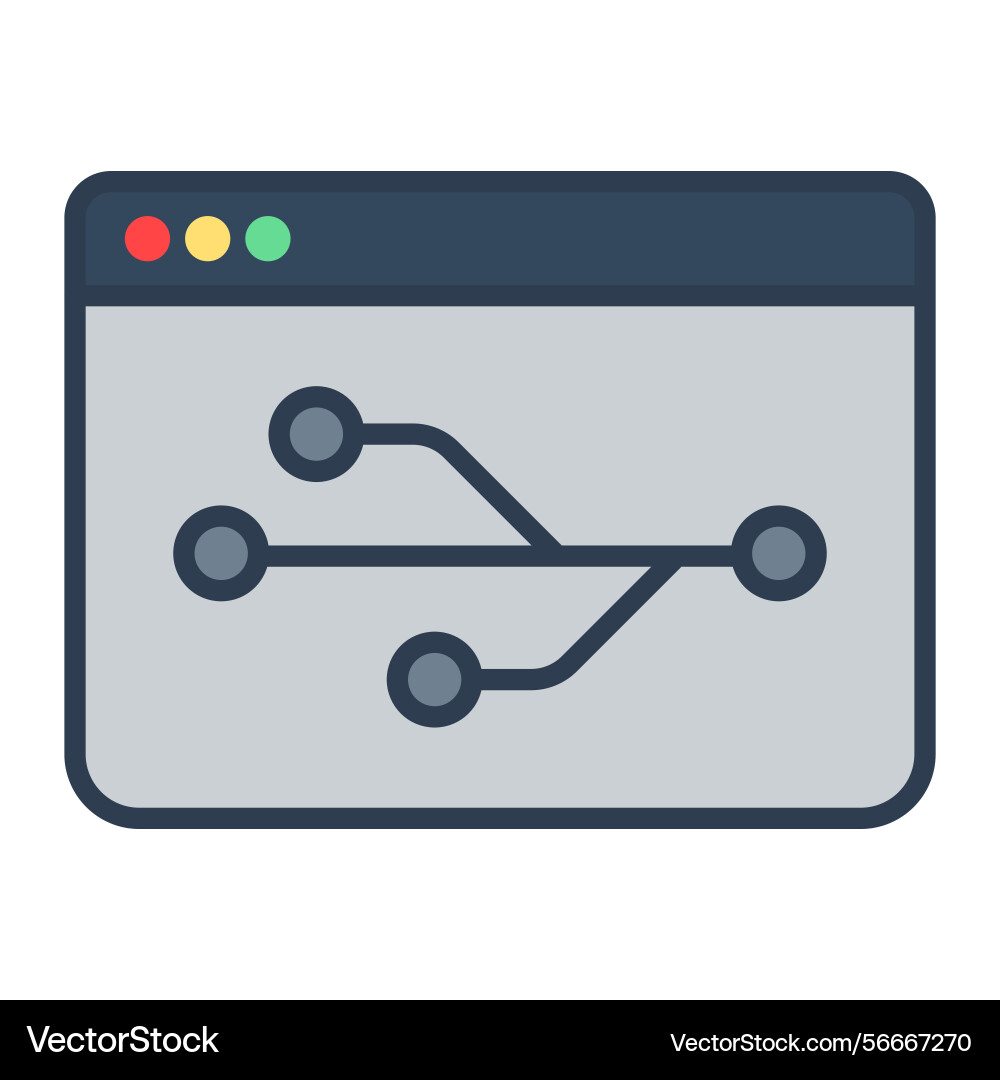 Version control color icon vector image