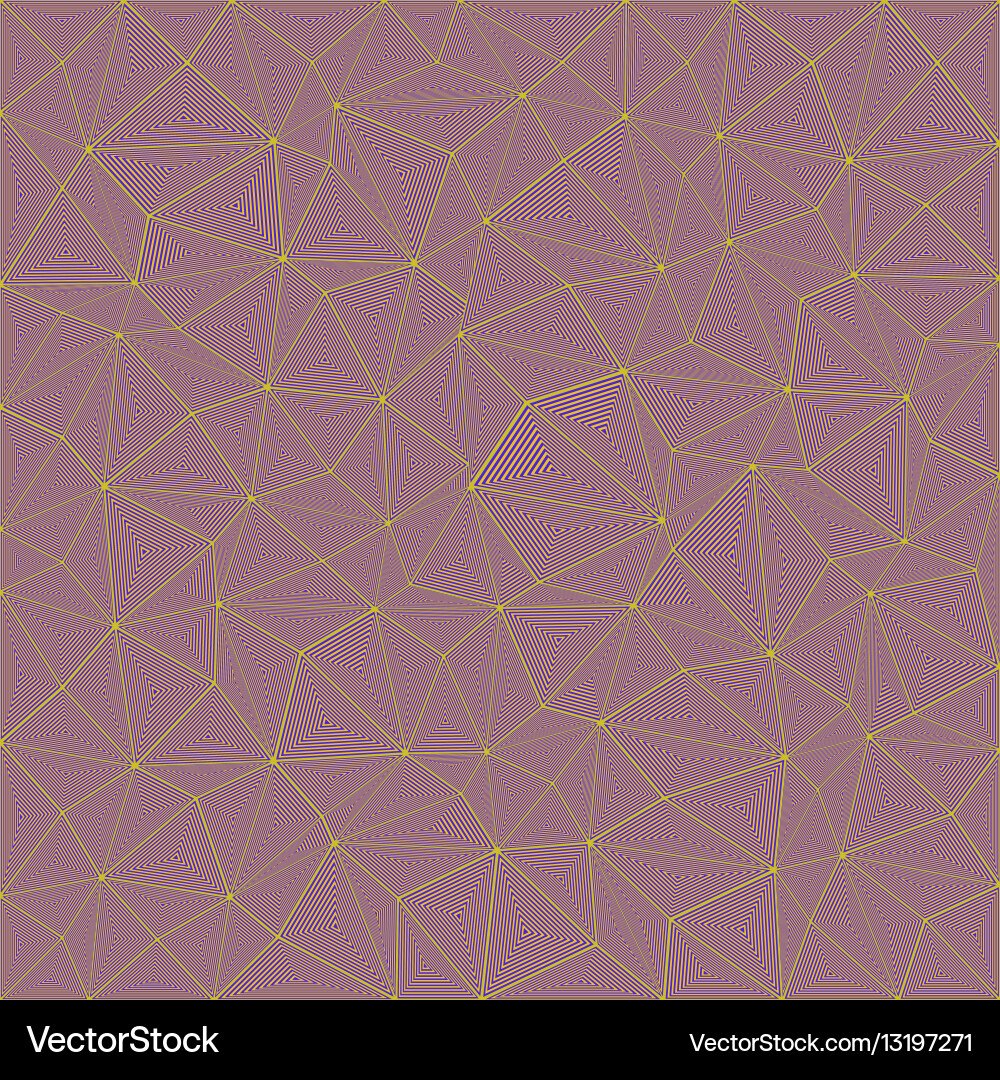 Abstract striped triangle puzzle background design vector image