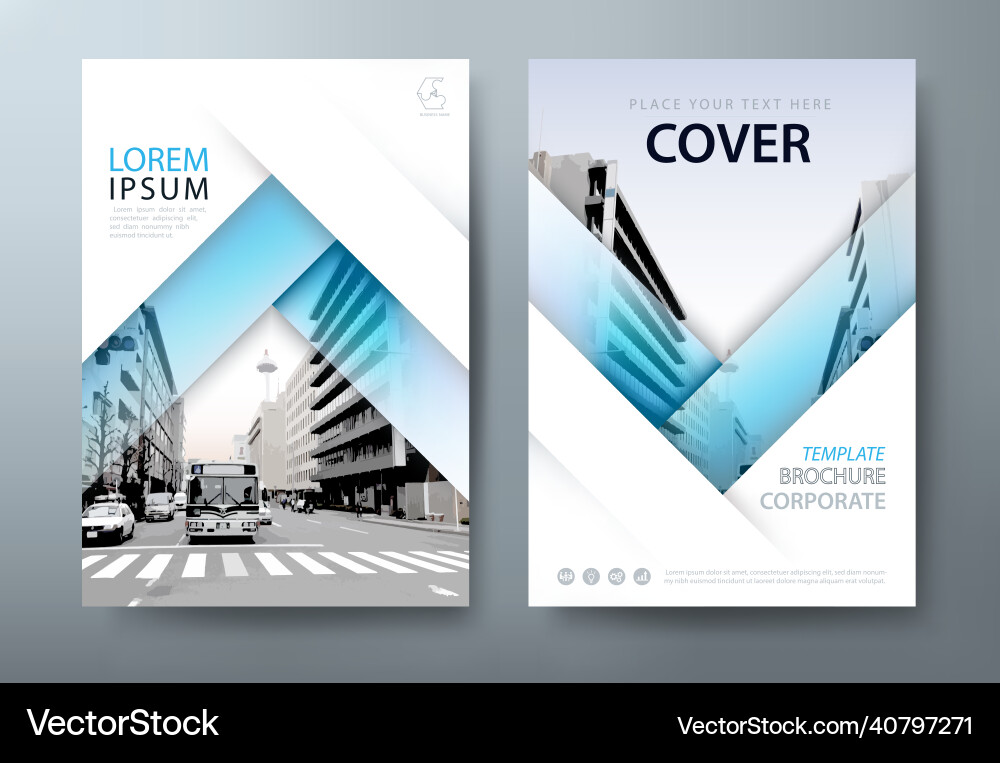 Annual report brochure flyer design template Annual report brochure flyer design template Vector Image