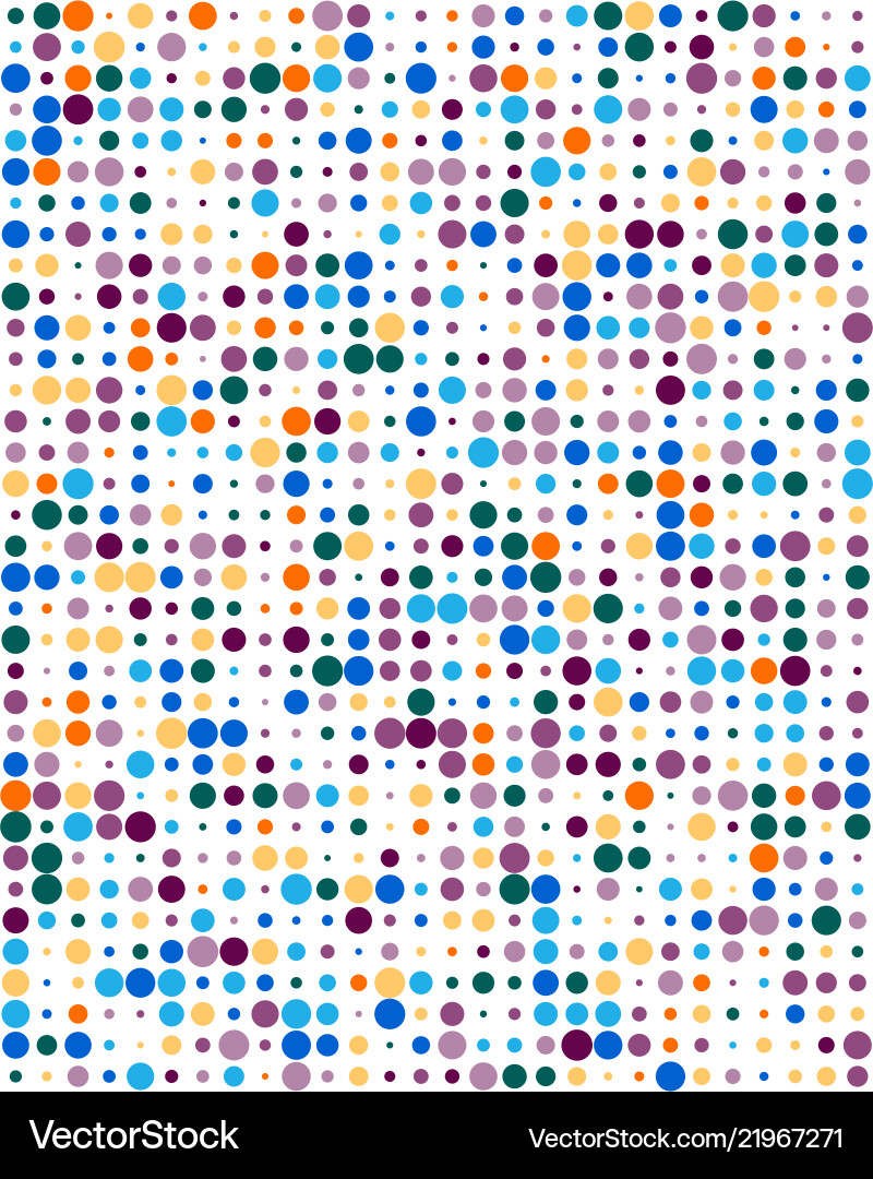 Pattern with colorful dots Pattern with colorful dots vector image