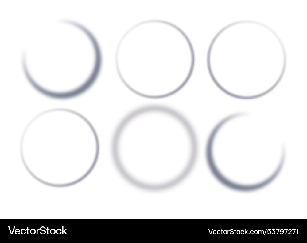 Realistic round shadow with soft edges gray Realistic round shadow with soft edges gray vector image