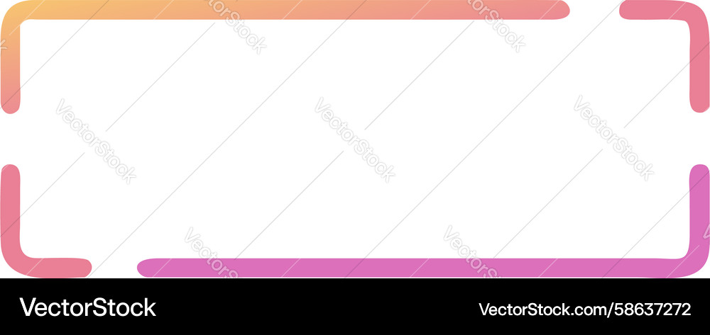 Thin Line Rectangular Frame Vector Image