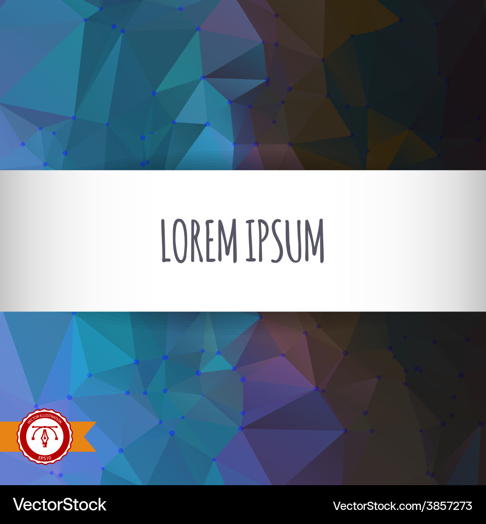 Abstract colorful triangles background Vector Image