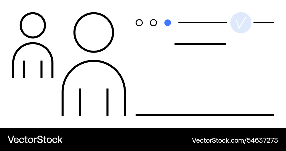 Abstract representation of user profile Abstract representation of user profile vector image