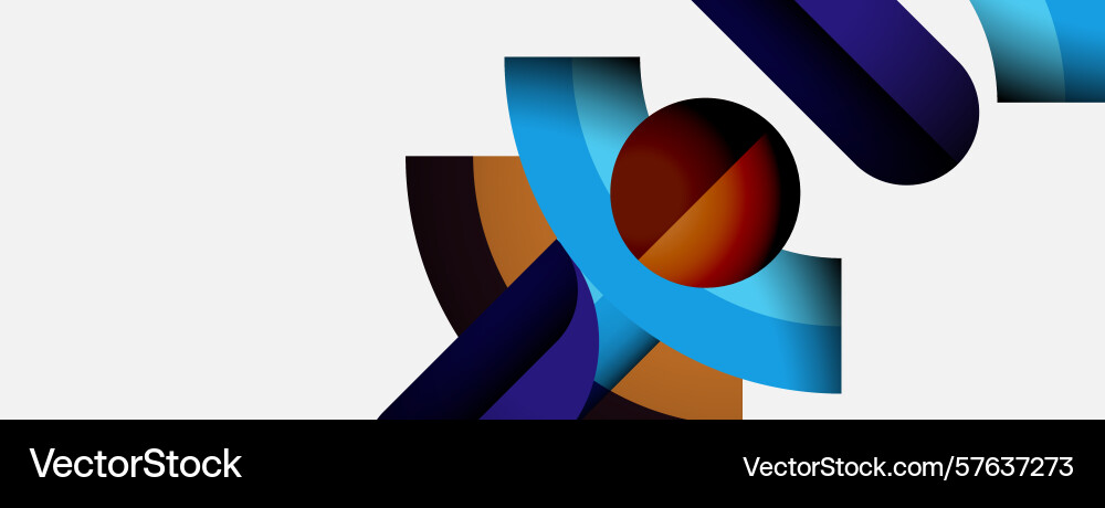 Abstract shapes overlap creating dynamic Abstract shapes overlap creating dynamic vector image