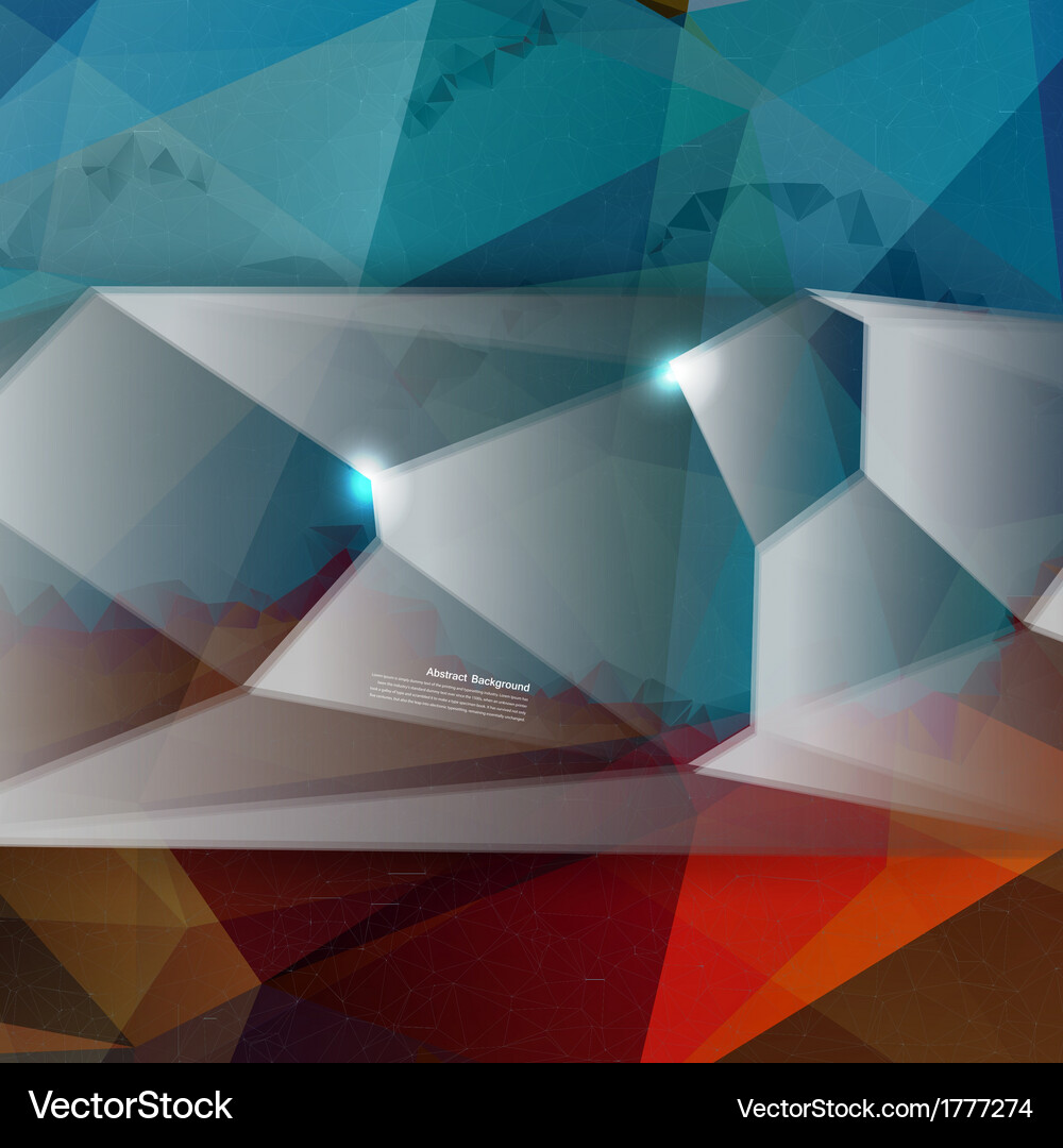 Abstract background polygon blue Vector Image