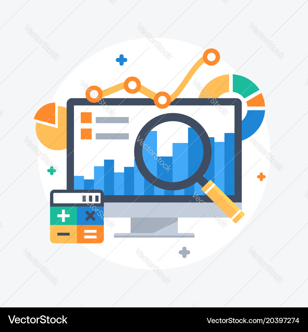 Data Analytics & Insights vector image