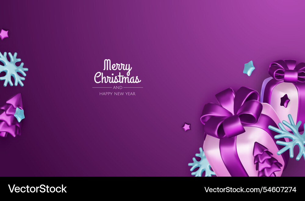 Happy new year and merry christmas Happy new year and merry christmas vector image