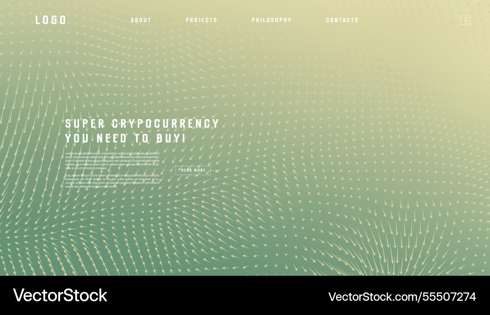 Landing page abstract design with field Landing page abstract design with field vector image
