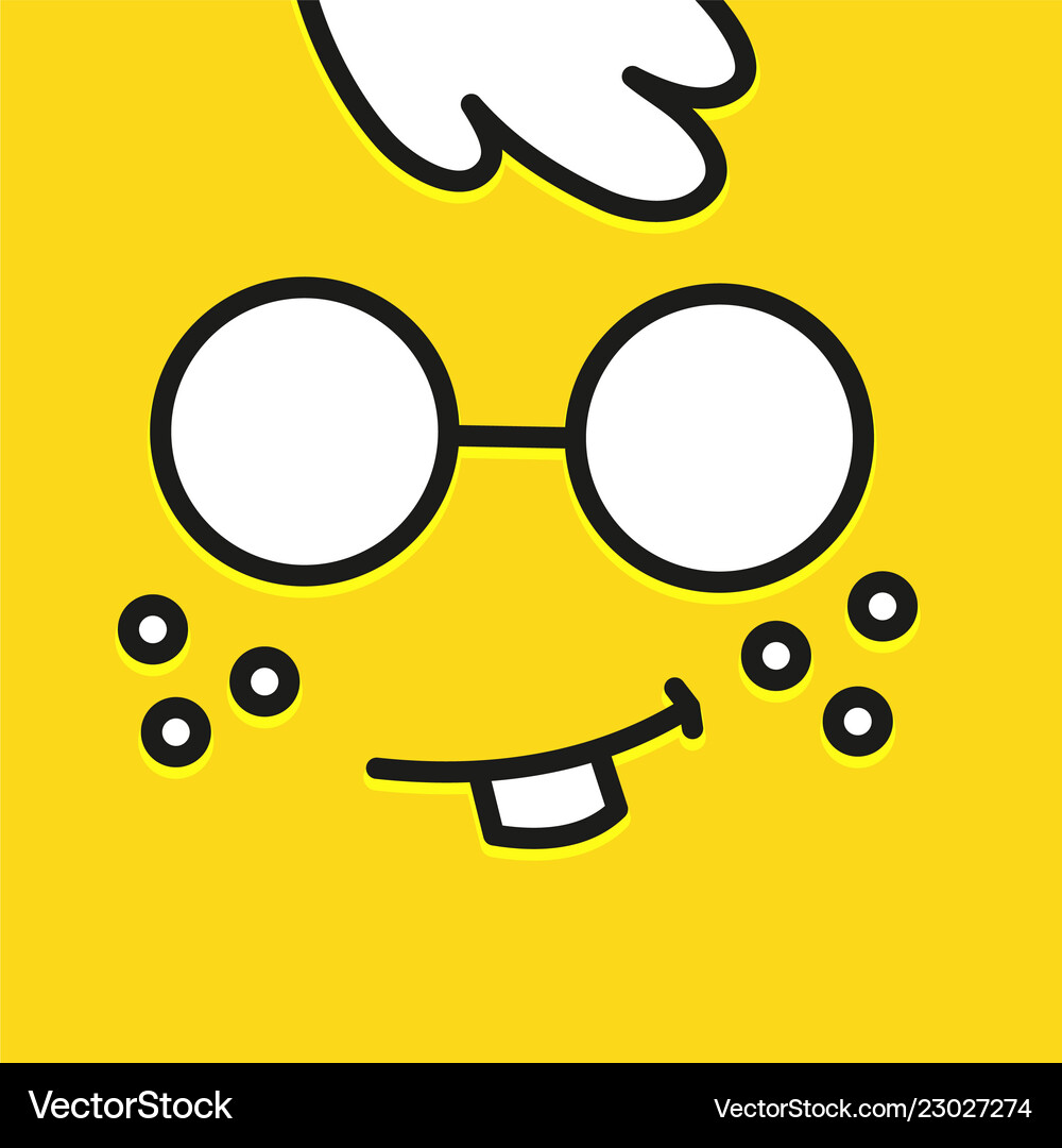 Smile icon template design botan smart emoticon – Royalty-Free Vector |  VectorStock, image size:1000x1080