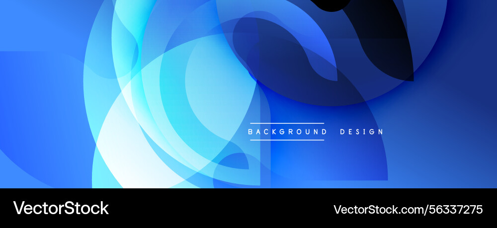 Abstract blue background features overlapping Abstract blue background features overlapping Vector Image