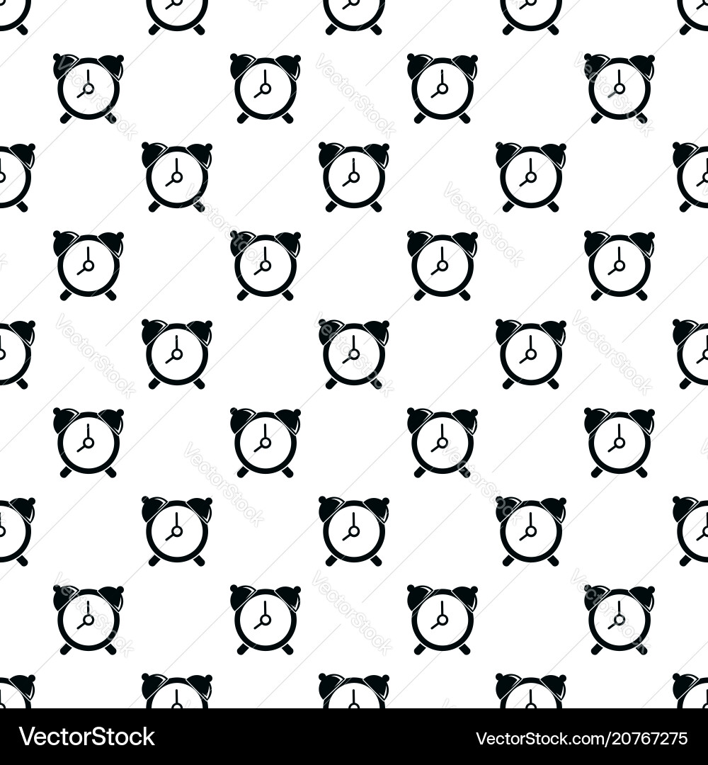 Alarm clock pattern seamless Alarm clock pattern seamless vector image