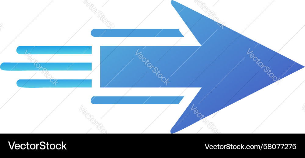 Dynamic Fast Forward Arrow Vector Image