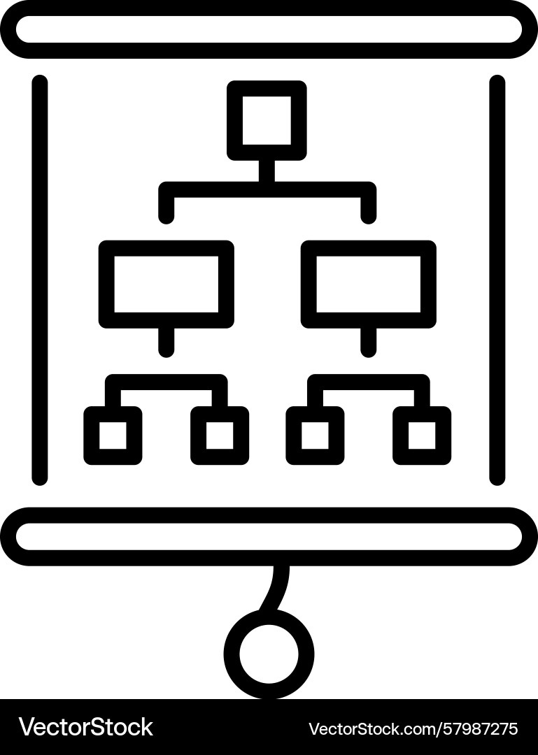 Hierarchical chart Vector Image