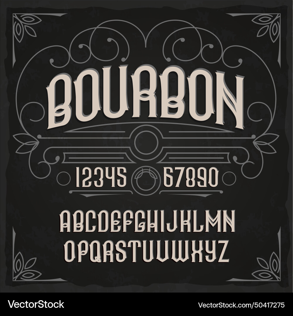 Perfectly designed font for any design Vector Image