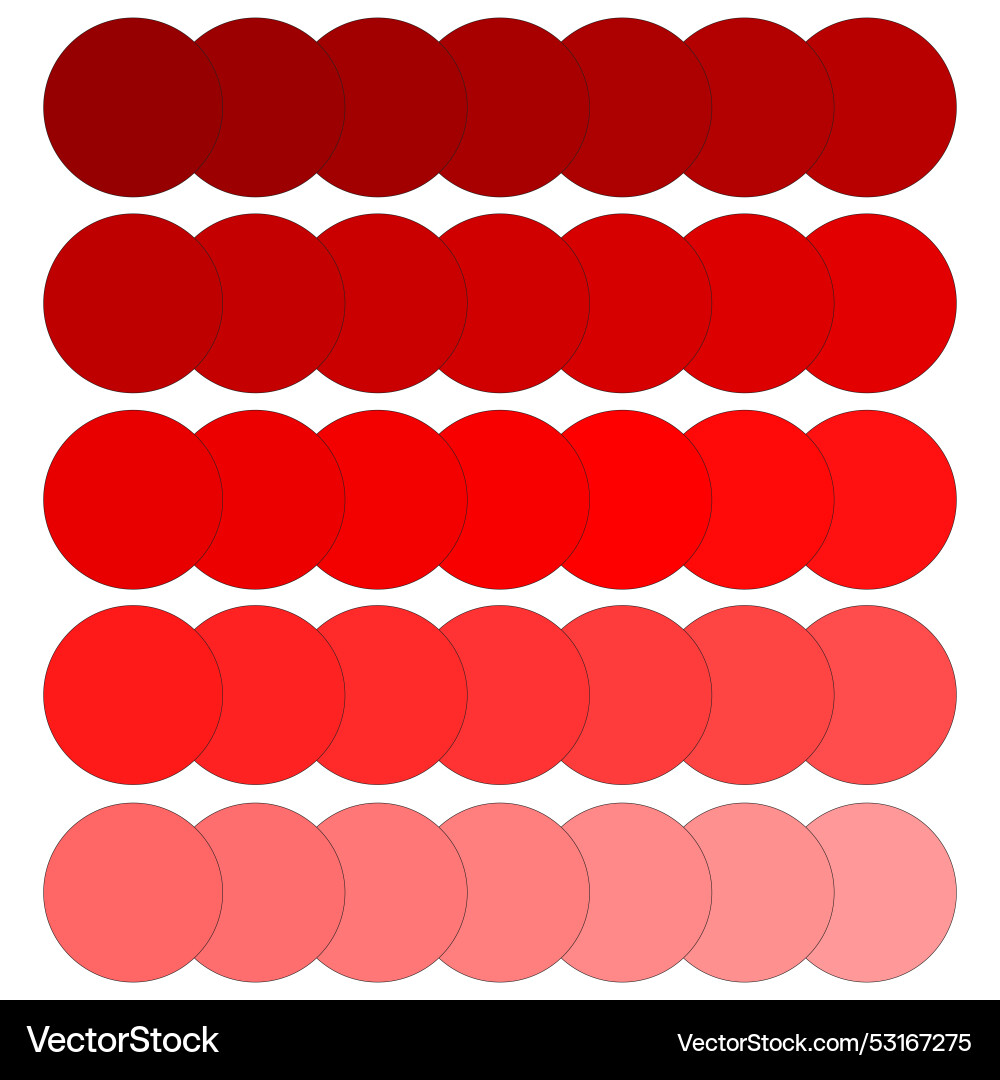 Red color gradient dots array graphic design Red color gradient dots array graphic design vector image