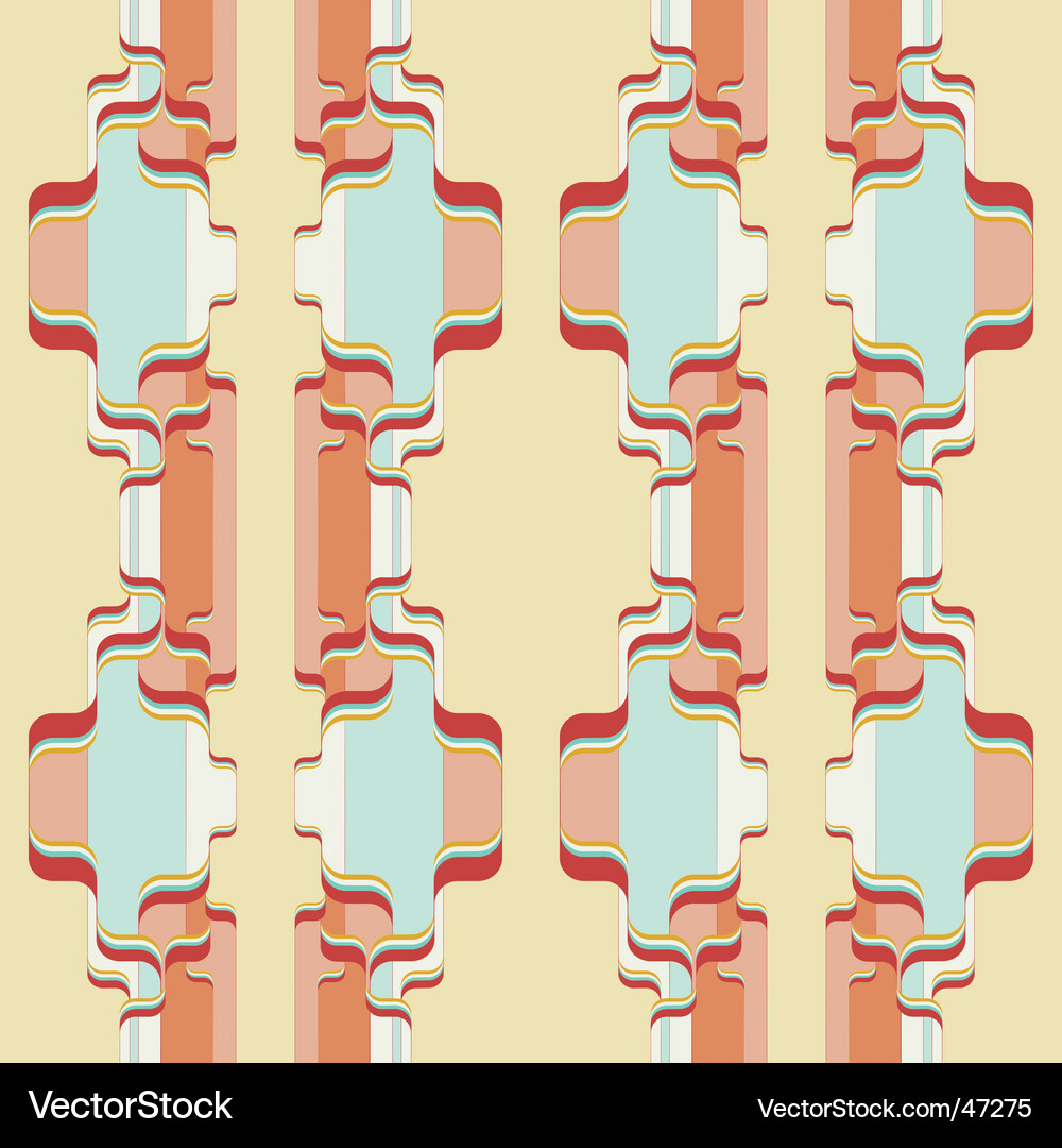 Retro Geometric Pattern Vector Image