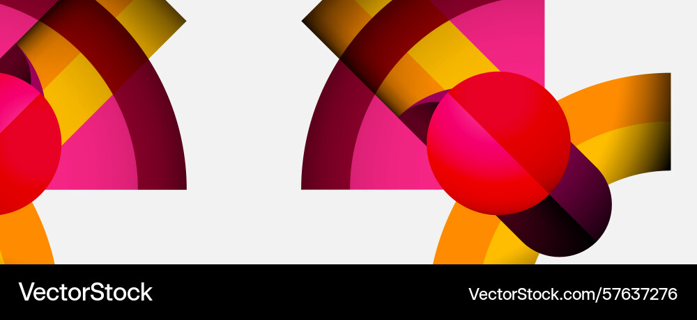 Abstract composition features overlapping Abstract composition features overlapping vector image