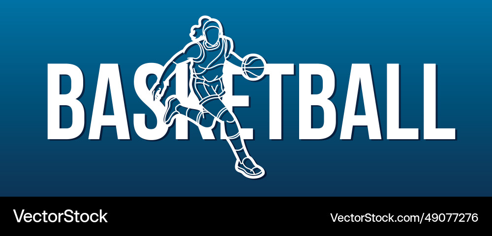 Dynamic Basketball Player Action vector image